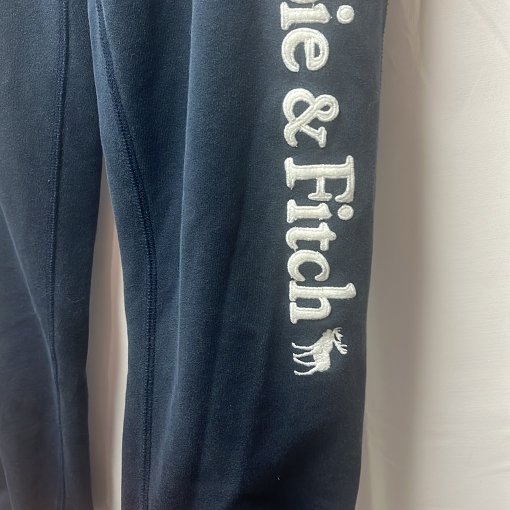 Abercrombie & Fitch Y2K‎ Navy Blue Roll Up Moose Joggers- S - Picture 5 of 7